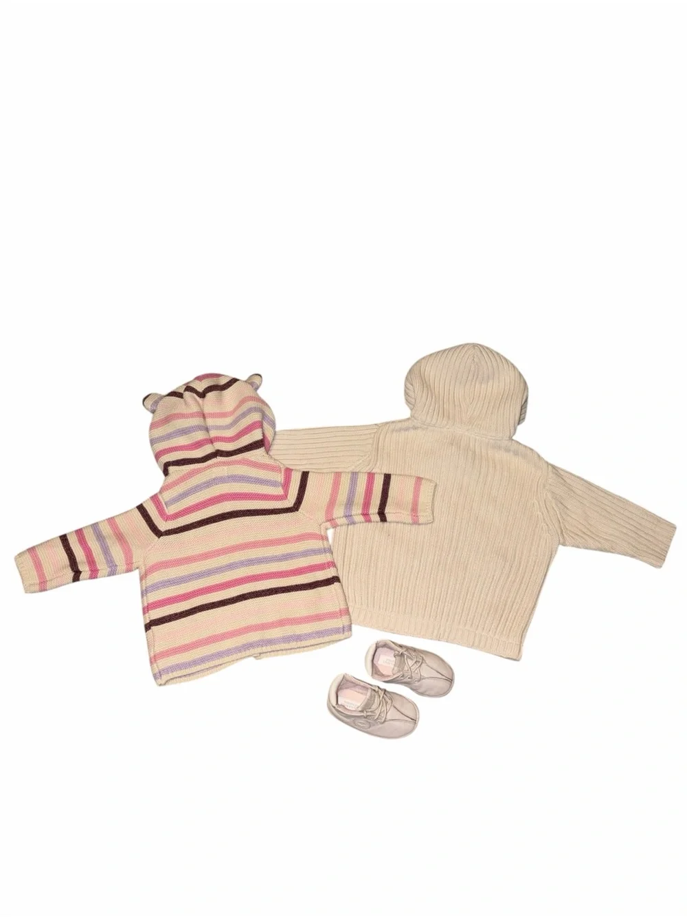 Vintage Y2K Baby Gap 3-6M Knit Sweater Jackets Toddler University Leather Shoes